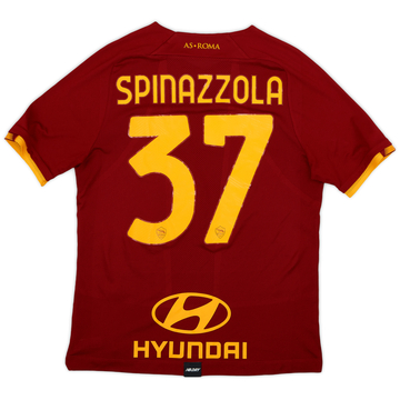 2021-22 Roma Home Shirt Spinazzola #37 - 10/10 - (S)