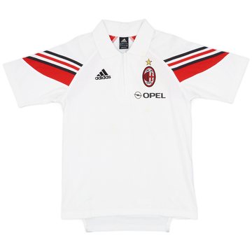 2003-04 AC Milan adidas 1/4 Zip Polo Shirt - 6/10 - (S)
