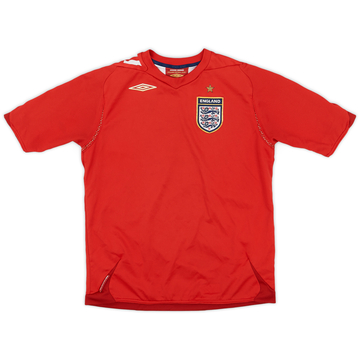 2006-08 England Away Shirt - 8/10 - (L.Boys)