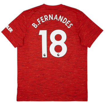 2020-21 Manchester United Home Shirt B.Fernandes #18 - 10/10 - (XL)