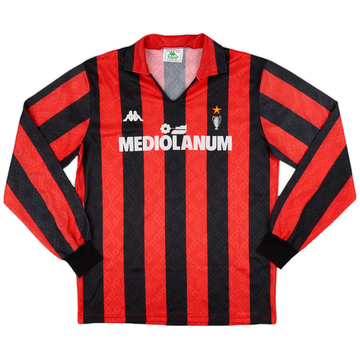 1988-89 AC Milan Home L/S Shirt - 8/10 - (L)