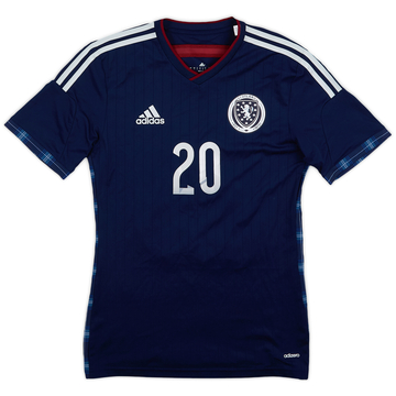2014-15 Scotland Player Issue Home L/S Shirt #20 - 10/10 - (S)