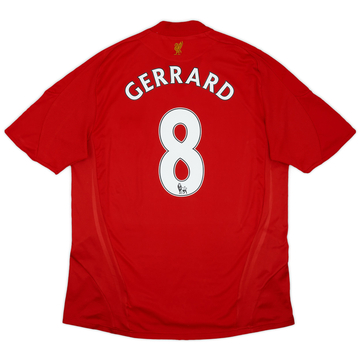 2008-10 Liverpool Home Shirt Gerrard #8ES