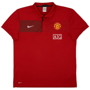 2009-10 Manchester United Nike Polo Shirt - 8/10 - (XL)