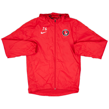 2016-17 Charlton Player Issue Nike Hooded Rain Jacket #76 - 8/10 - (S)