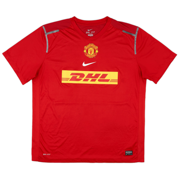 2012-13 Manchester United Player Issue Nike Training Shirt - 7/10 - (XL)