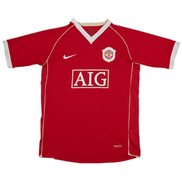 2006-07 Manchester United Home Shirt - 8/10 - (XL.Boys)