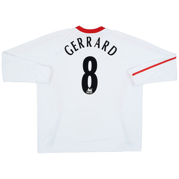 2005-06 Liverpool Away L/S Shirt Gerrard #8 - 7/10 - (XXL)