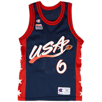 1996-99 USA Hardaway #6 Champion Away Jersey - 8/10 - (S)