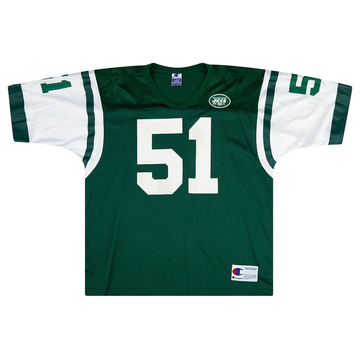 1998-00 New York Jets Bryan Cox #51 Champion Jersey (Away) XL