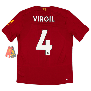 2019-20 Liverpool Home Shirt Virgil #4 (S)