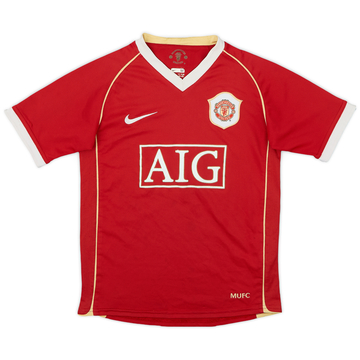 2007-09 Manchester United Home Shirt - 7/10 - (M.Boys)