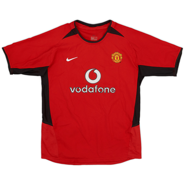 2002-04 Manchester United Home Shirt - 8/10 - (L.Boys)