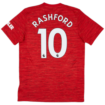 2020-21 Manchester United Home Shirt Rashford #10 - 8/10 - (M)