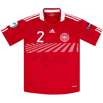 2011 Denmark U-21 Match Issue European Championship Signed Home Shirt Randrup #2