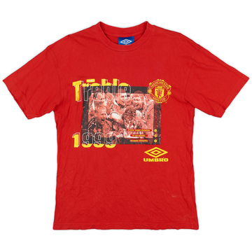1999-00 Manchester United 'Treble 1999' Umbro Graphic Tee - 7/10 - (S)