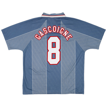 1996-97 England Away Shirt Gascoigne #8 - 6/10 - (XL)