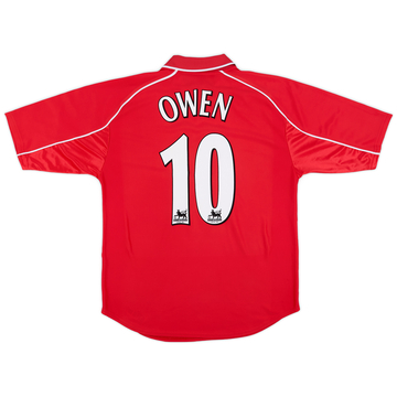2000-02 Liverpool Home Shirt Owen #10 - 8/10 - (M)