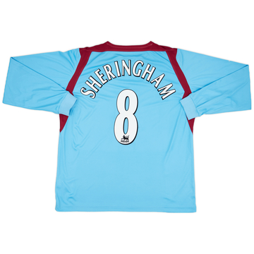 2004-06 West Ham Away L/S Shirt Sheringham #8 - 6/10 - (XL)