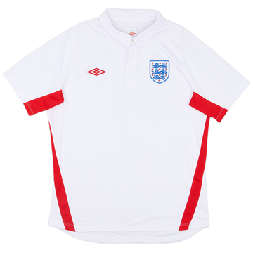 2009-10 England Umbro Polo Shirt - 9/10 - (XL)
