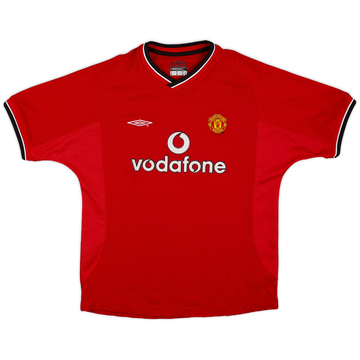 2000-02 Manchester United Home Shirt - 8/10 - (L.Boys)