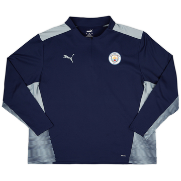 2021-22 Manchester City Puma 1/4 Zip Drill Top - 9/10 - (3XL)