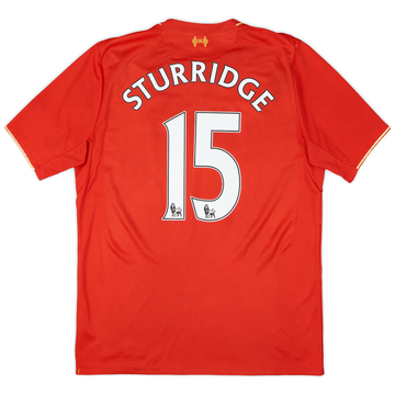 2015-16 Liverpool Home Shirt Sturridge #15 - 7/10 - (M)