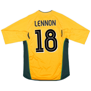 2002-03 Celtic Away L/S Shirt Lennon #18 - 8/10 - (M)