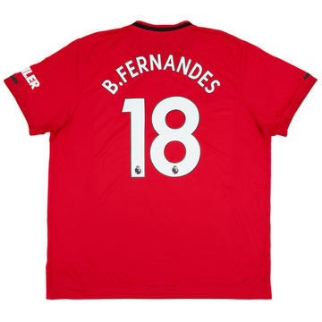 2019-20 Manchester United Home Shirt B.Fernandes #18 - 7/10 - (XXL)