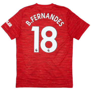 2020-21 Manchester United Home Shirt B.Fernandes #18 - 10/10 - (M)