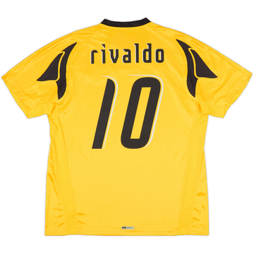 2007-08 AEK Athens Home Shirt Rivaldo #10 (XL)
