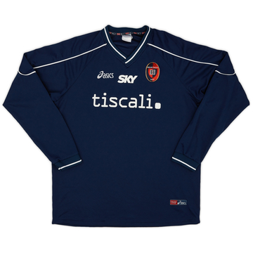 2005-06 Cagliari Asics Training L/S Shirt - 7/10 - (XL)