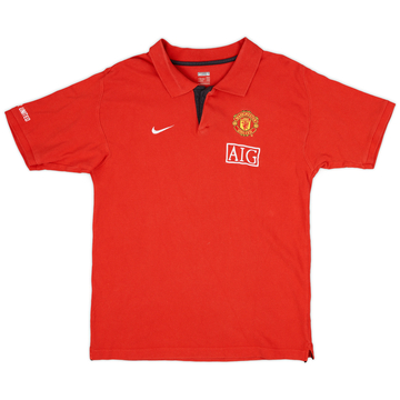 2008-09 Manchester United Nike Polo Shirt - 9/10 - (L)