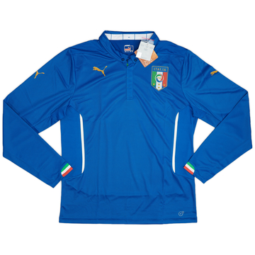 2014-15 Italy Authentic Home L/S Shirt (XL)