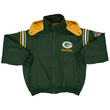1990s Green Bay Packers Pro Player Rain Coat - 5/10 - (XL)