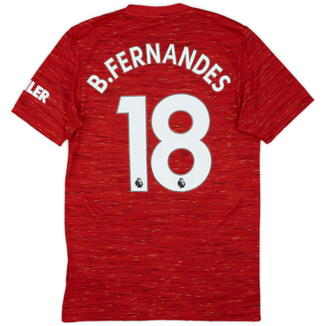 2020-21 Manchester United Home Shirt B.Fernandes #18 - 7/10 - (S)