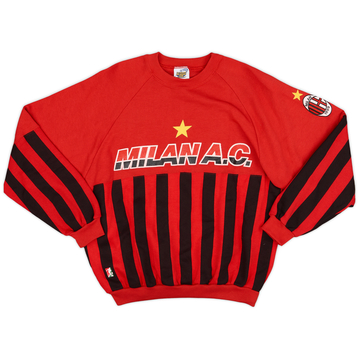 1990-91 AC Milan Le Felpe Dei Grandi Club Sweat Top - 9/10 - (M)