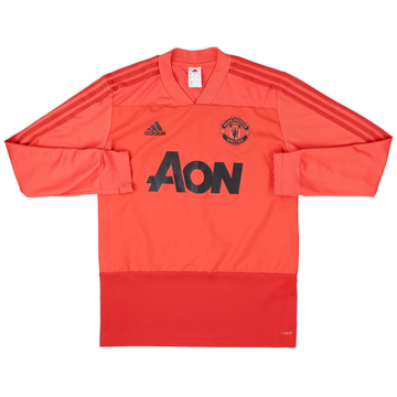 2018-19 Manchester United adidas Sweat Top - 8/10 - (M)