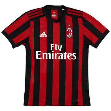 2017-18 AC Milan Home Shirt - 6/10 - (XS)