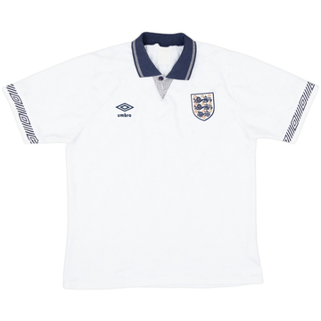 1990-92 England Home Shirt - 8/10 - (L)