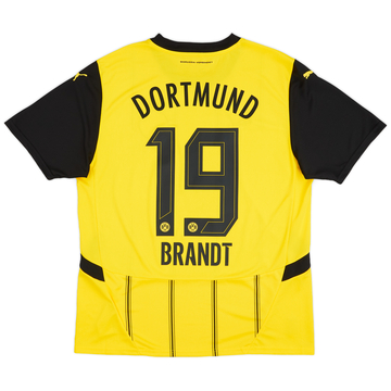 2024-25 Borussia Dortmund Home Shirt Brandt #19