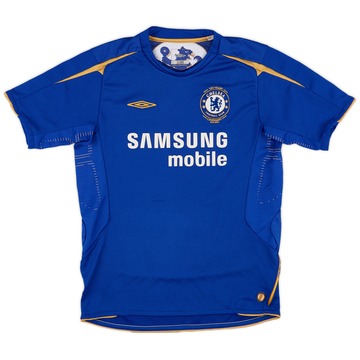 2005-06 Chelsea Centenary Home Shirt - 8/10 - (L.Boys)
