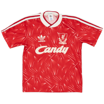1989-91 Liverpool Home Shirt - 9/10 - (M.Boys)