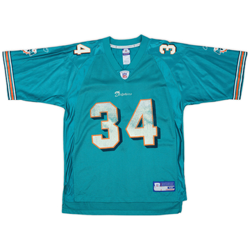 2002-03 Miami Dolphins R.Williams #34 Reebok On Field Home Jersey - 6/10 - (M)