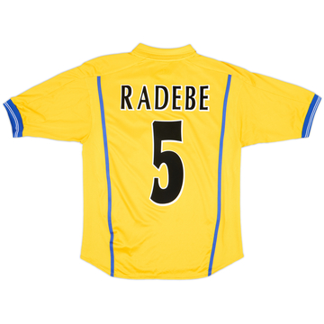 2000-02 Leeds United Away Shirt Radebe #5 - 8/10 - (XL.Boys)