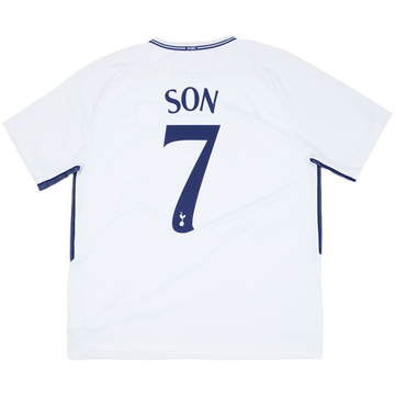 2017-18 Tottenham Home Shirt Son #7 - 8/10 - (XL)