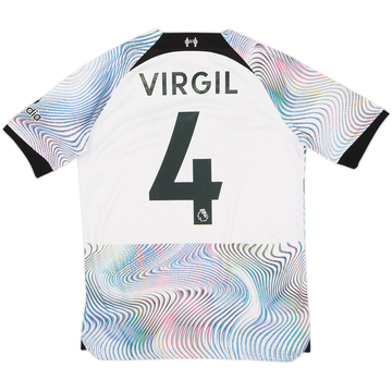 2022-23 Liverpool Away Shirt Virgil #4 - 7/10 - (XL.Boys)