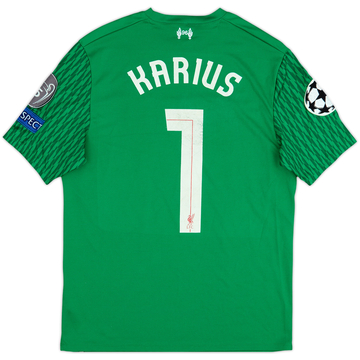 2017-18 Liverpool '125 Years' GK S/S Shirt Karius #1 - 5/10 - (S)