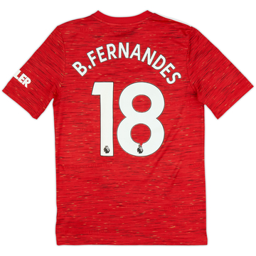 2020-21 Manchester United Home Shirt B.Fernandes #18 - 5/10 - (XL.Boys)
