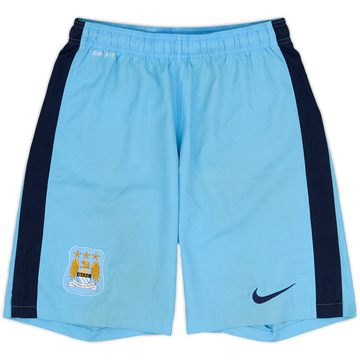2014-15 Manchester City Home Shorts - 4/10 - (S)